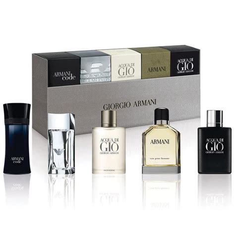 giorgio armani mens 5 piece mini set|armani mini splash gift set.